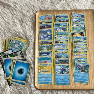 70 Blue Pokémon Trading Card Set, energies and online codes as well